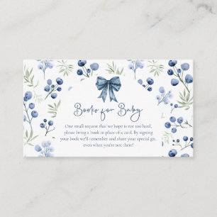 D'accompagnement Carte de réponse pour Baby Shower Berry Sweet Blue