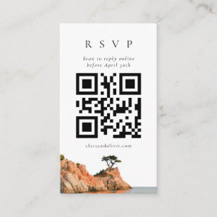 D'accompagnement Carte de réponse QR Code aquarelle de la côte de B