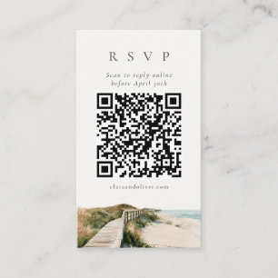 D'accompagnement Carte de réponse QR Code Herbe de Dune Outer Banks