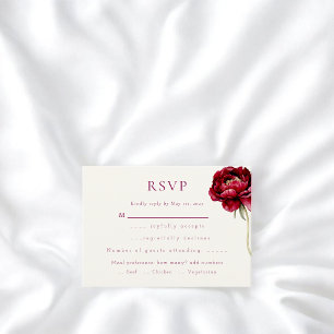 D'accompagnement Carte de réponse RSVP de mariage au pinceau à aqua