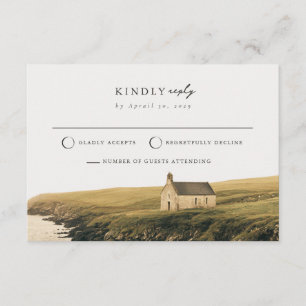 D'accompagnement Carte de réponse RSVP pour mariage à la chapelle d