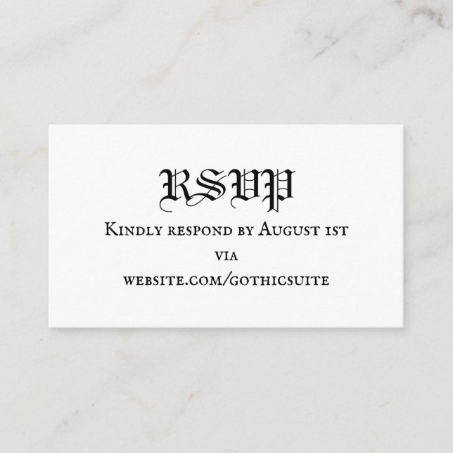 D'accompagnement Carte de RSVP (Devant)