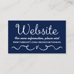 D'accompagnement Carte de site mariage   Bleu et blanc marine