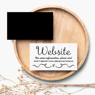 D'accompagnement Carte de site mariage   Noir et blanc moderne