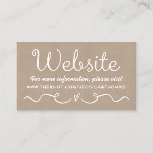 D'accompagnement Carte de site mariage   Rustic Country Kraft