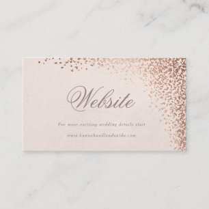 D'accompagnement Carte de site web de mariage en faux feuillard mét