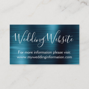 D'accompagnement Carte de site Web Mariage bleu marine Insertion