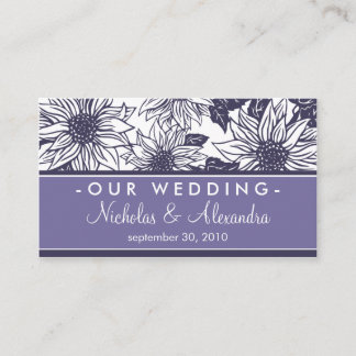 D'accompagnement Carte de site Web Mariage de fleurs de soleil viol