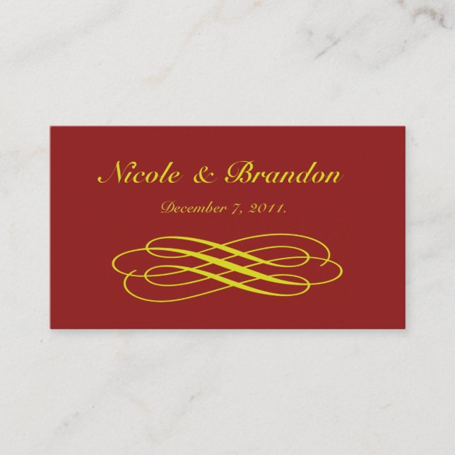 D'accompagnement Carte de site Web Mariage Golden Fairy Tale (Devant)