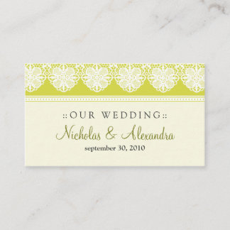 D'accompagnement Carte de site Web vintage Lace Citrus Mariage