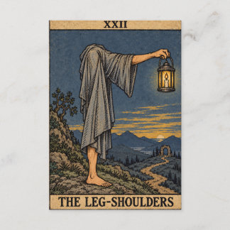 D'accompagnement Carte de Tarot Jambes-Épaules