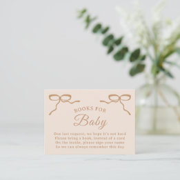 D'accompagnement Carte de texte Livres pour bébé pour Baby Shower d