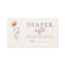 Carte de tirage au sort de couche Baby in Bloom à