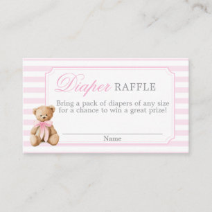D'accompagnement Carte de tirage au sort de couche bébé shower ours