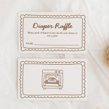 Carte de tirage au sort de couche Bun in the Oven