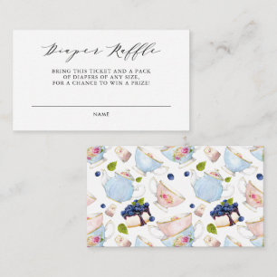 D'accompagnement Carte de tirage au sort de couche florale aquarell