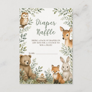 D'accompagnement Carte de tirage au sort de couches pour baby showe