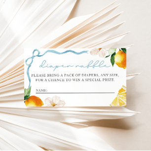 D'accompagnement Carte de tirage au sort de couches pour baby showe