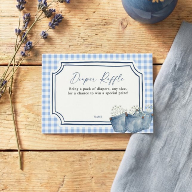 D'accompagnement Carte de tombola couche Blue Jean  (Créateur téléchargé)