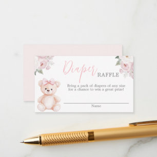 D'accompagnement Carte de tombola de couche pour ours en peluche