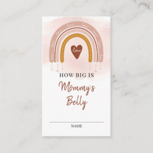 D'accompagnement Carte de ventre Boho Blush Rose Rainbow Mommy