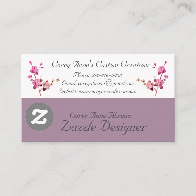 D'accompagnement Carte de visite (Devant)