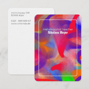 D'accompagnement Carte de visite surdimensionnée pour enseignant d'