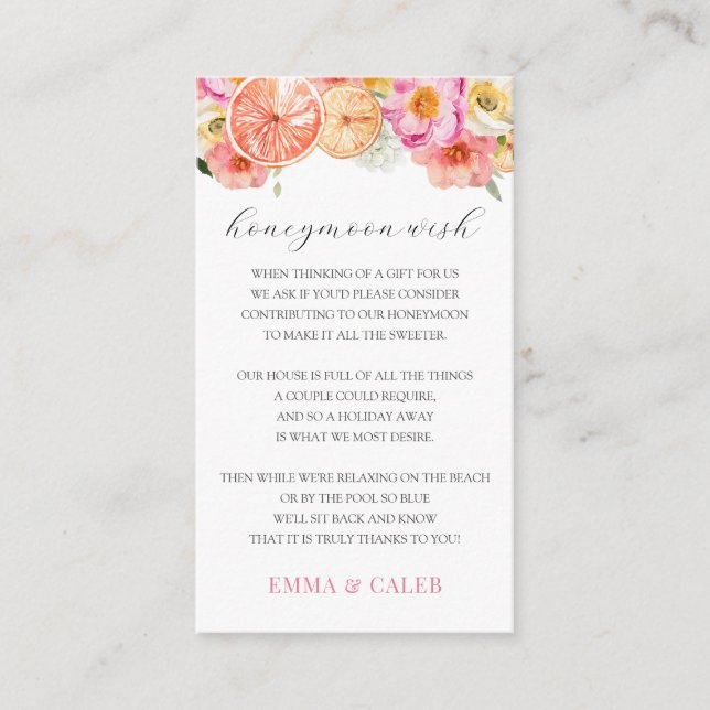 D'accompagnement Carte de voeux pour fond de lune de miel au miel d (Devant)