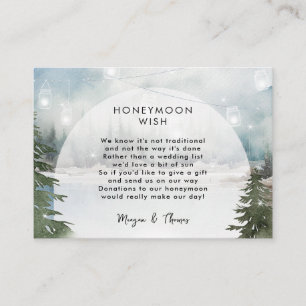 D'accompagnement carte de voeux pour la lune de miel magique