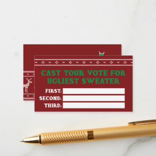 D'accompagnement Carte de vote de la fête de Noël moche