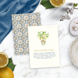 D'accompagnement Carte d'encart Citron