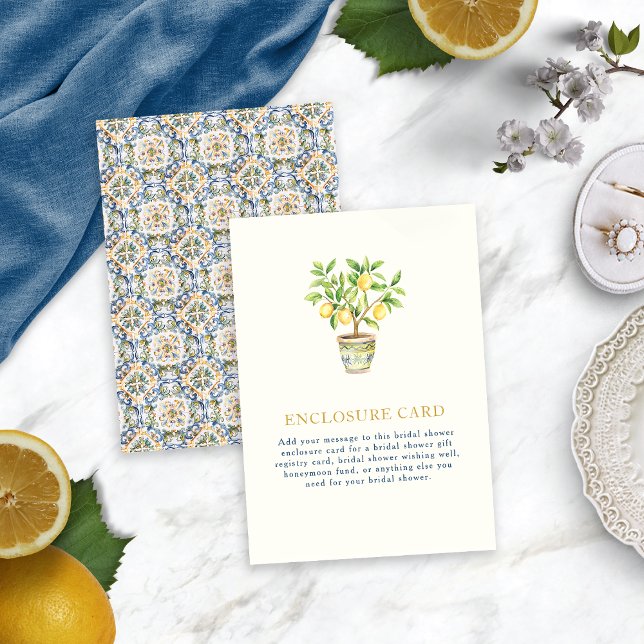 D'accompagnement Carte d'encart Citron (Lemon Enclosure Card
)