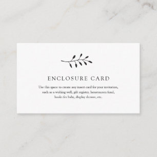 D'accompagnement Carte d'encart de branche simple