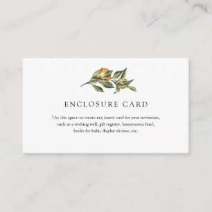 D'accompagnement Carte d'encart de Cutie Orange