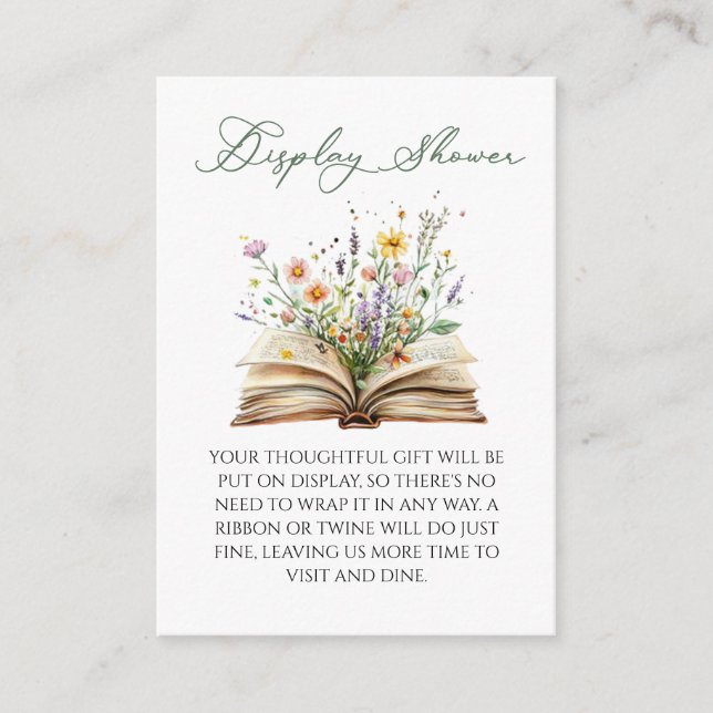 D'accompagnement Carte d'encart de douche de mariage A New Chapter (Devant)