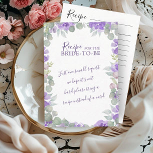 D'accompagnement Carte d'encart de douche de mariage florale à l'aq