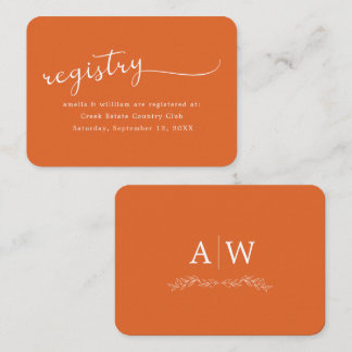 D'accompagnement Carte d'encart de mariage à monogramme de feuille
