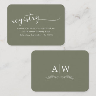 D'accompagnement Carte d'encart de mariage à monogramme de feuille