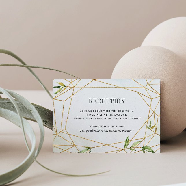 D'accompagnement Carte d'encart de réception de mariage Terrarium (Créateur téléchargé)