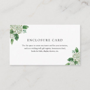 D'accompagnement Carte d'encart de verdure d'hortensia
