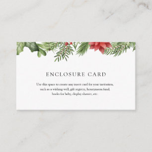 D'accompagnement Carte d'encart Évergreen d'hiver