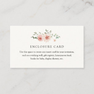 D'accompagnement Carte d'encart Fleurs roses et verdure