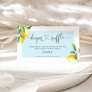 D'accompagnement Carte d'encastrement de billet au citron bleu