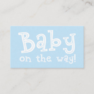 D'accompagnement Carte d'enregistrement cadeau bleu modifiable, béb