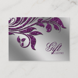 D'accompagnement Carte d'enregistrement cadeau mariage pourpre mous
