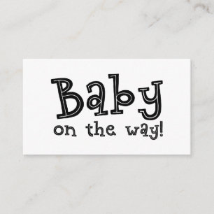 D'accompagnement Carte d'enregistrement cadeau noir et blanc, bébé 