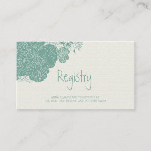 D'accompagnement Carte d'enregistrement de Mariage floral croisé Sa