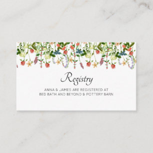 D'accompagnement Carte d'enregistrement des Mariages floraux botani