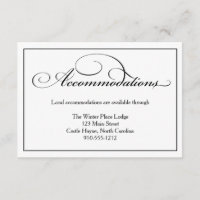 Carte Détails de l'hébergement pour mariages