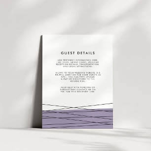 D'accompagnement Carte Détails du client du Mariage de ligne Grey